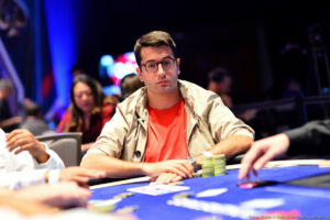 Juan Pardo at the poker table